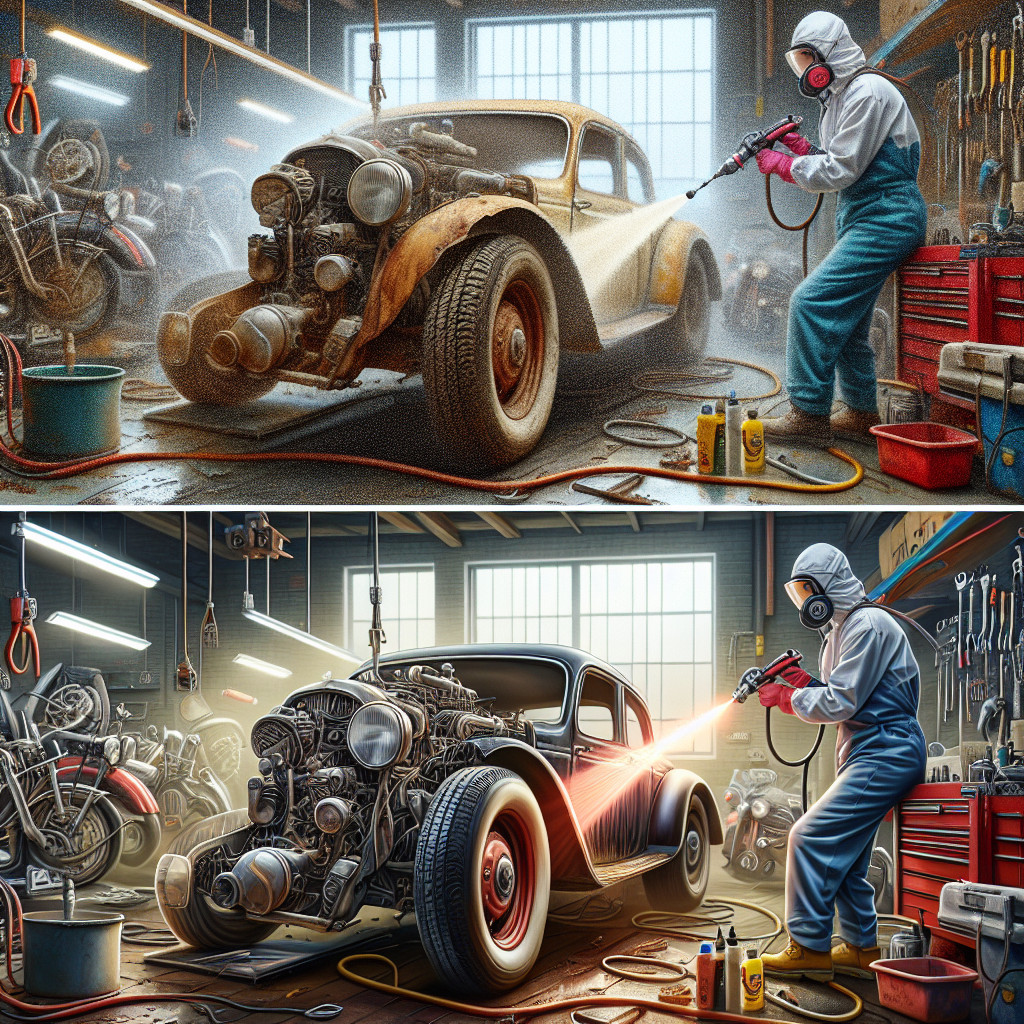 The role of laser cleaning in the restoration of vintage cars and motorcycles.